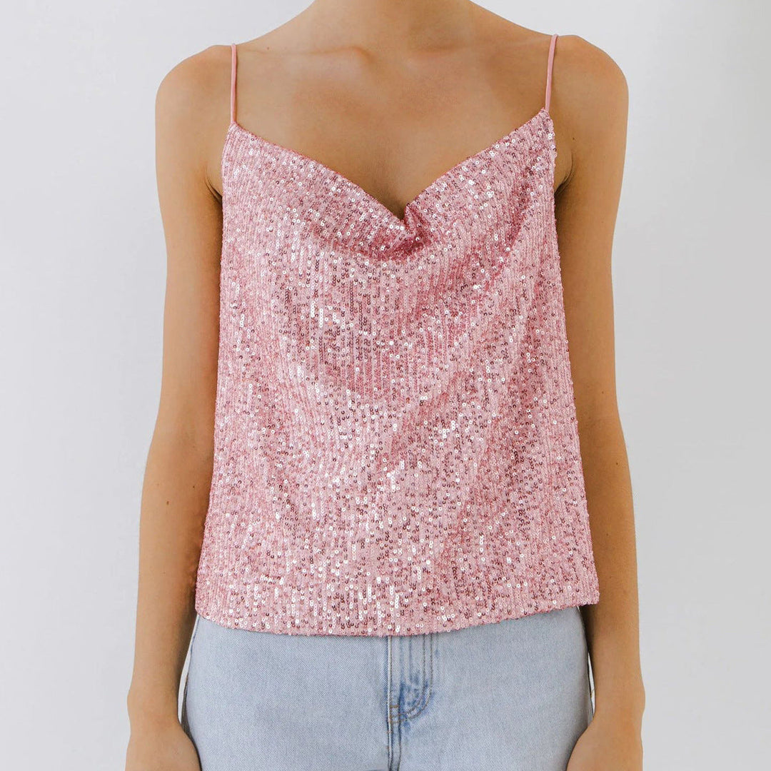 Damestop met lichtgevende pailletten - Nerya