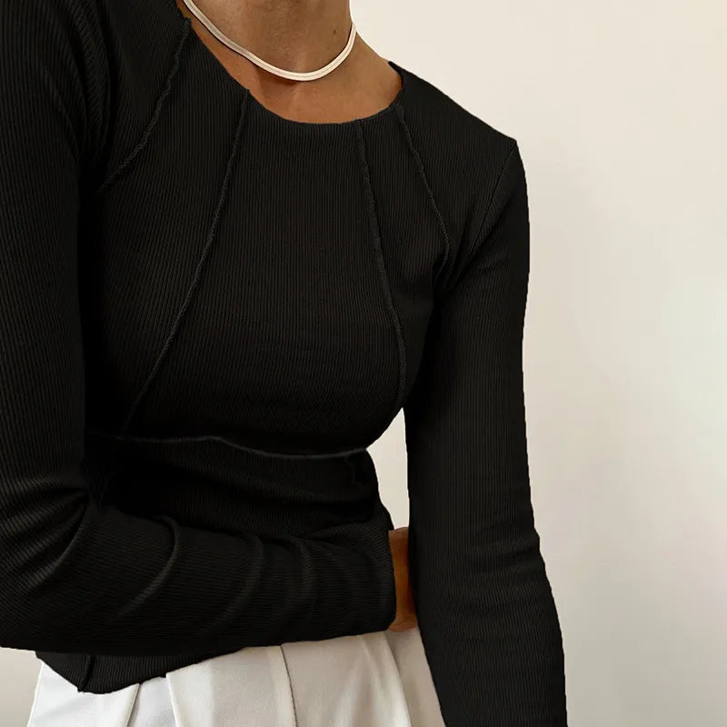 Dames-T-shirt met lange mouwen - Malin