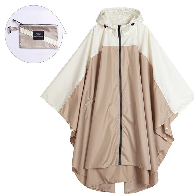 Draagbare unisex waterdichte poncho met capuchon