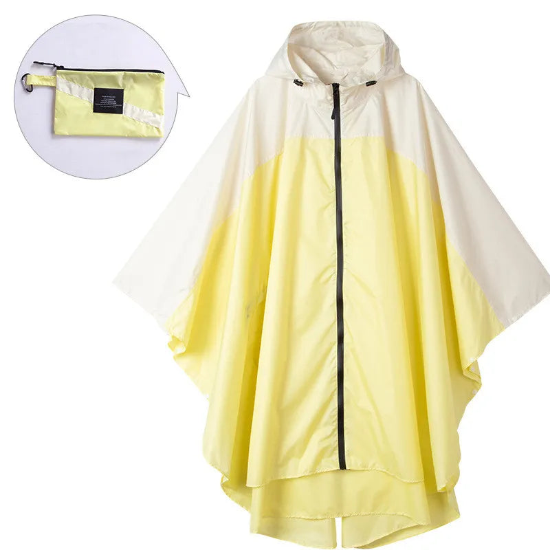 Draagbare unisex waterdichte poncho met capuchon