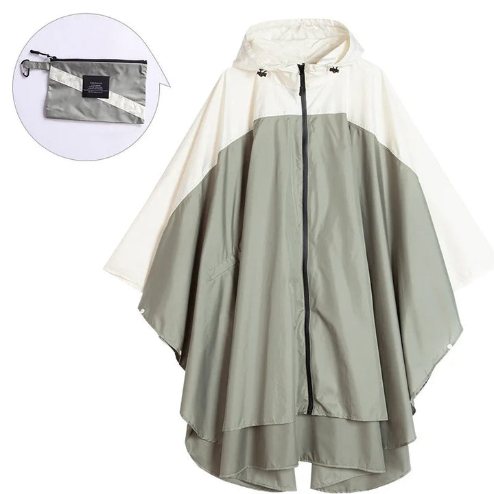 Draagbare unisex waterdichte poncho met capuchon