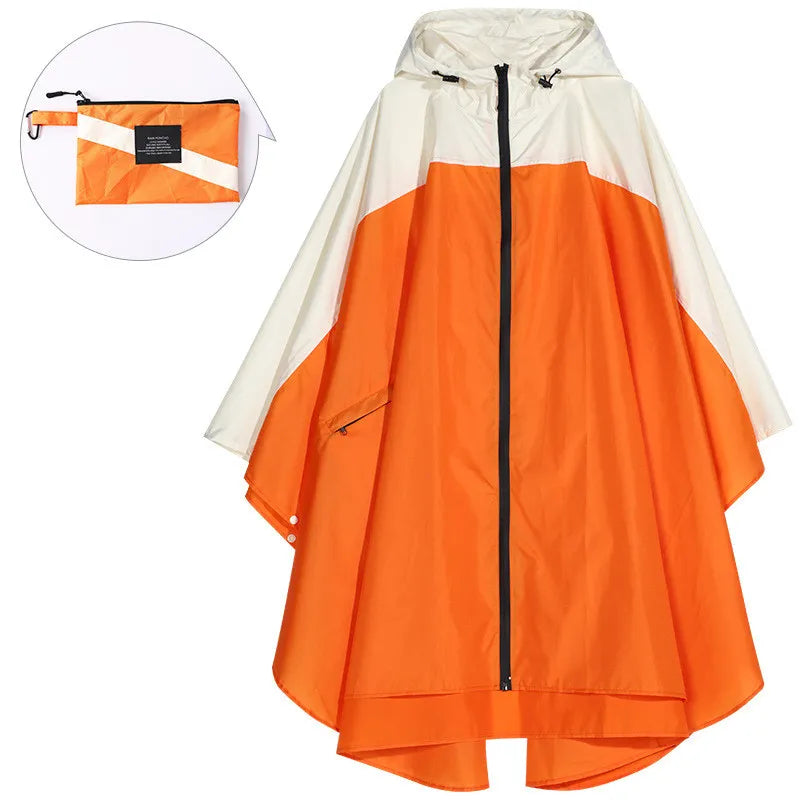 Draagbare unisex waterdichte poncho met capuchon