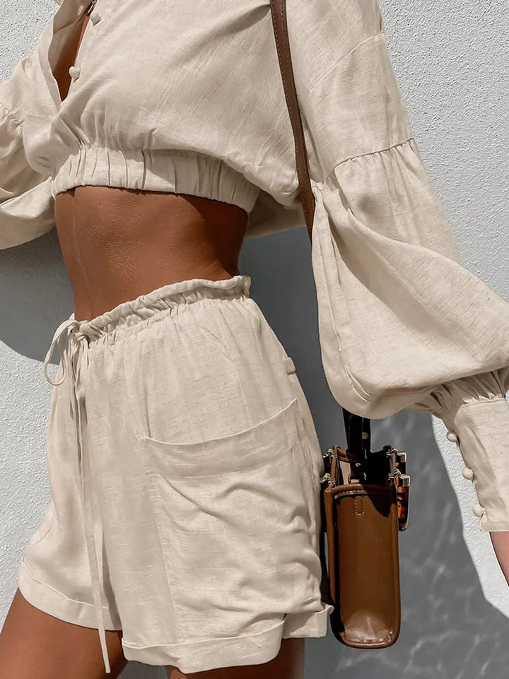 Yaiza - Minimalistische stijl, casual tweedelige set