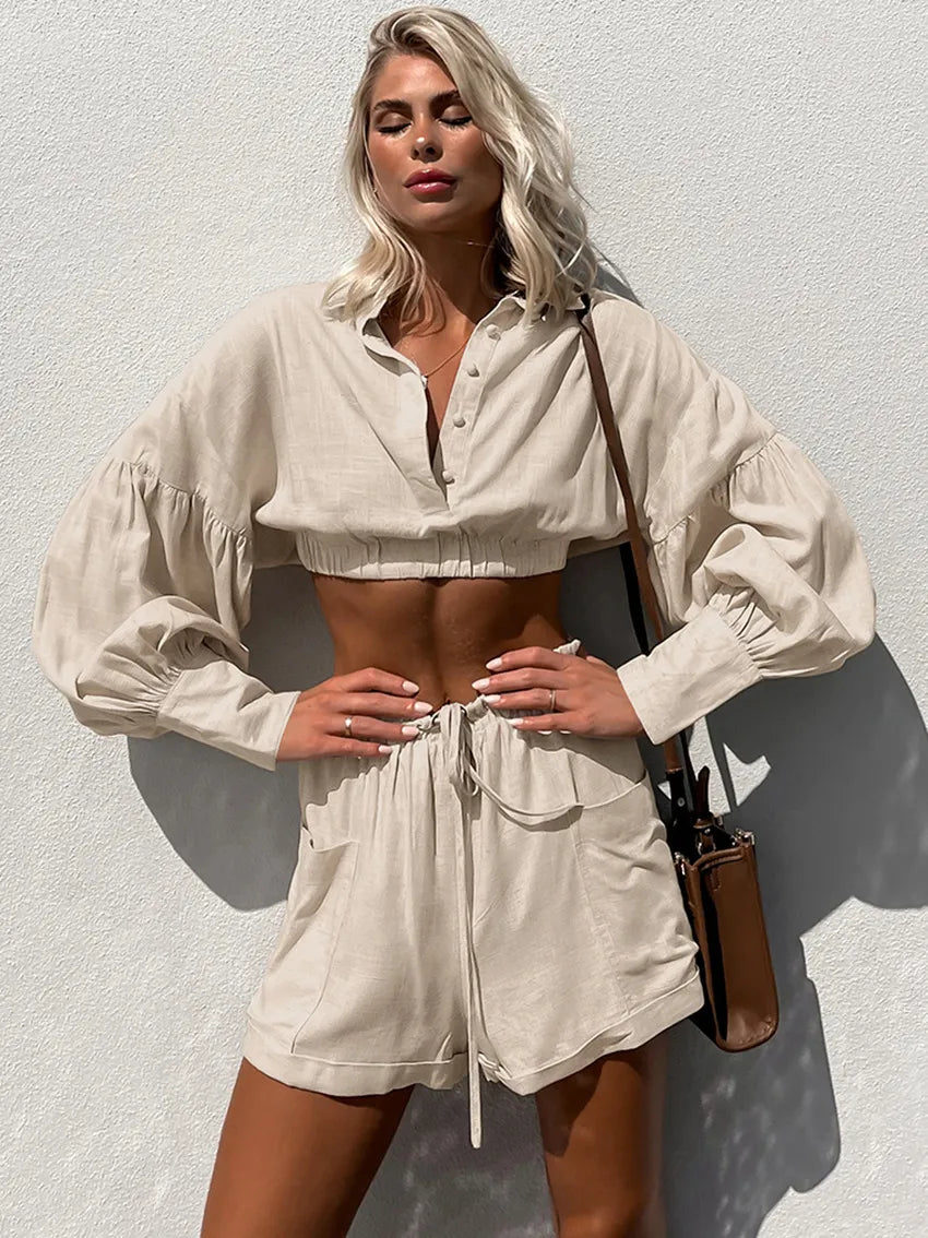 Yaiza - Minimalistische stijl, casual tweedelige set