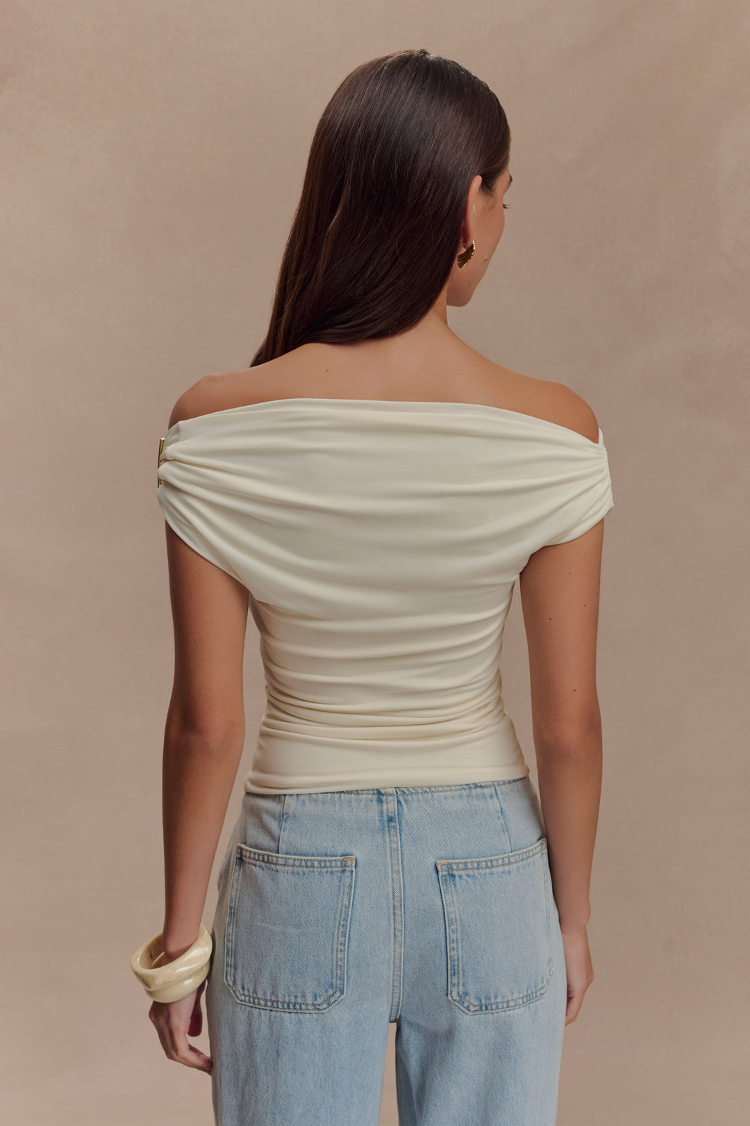 Dames top met metalen detail - Kinsley