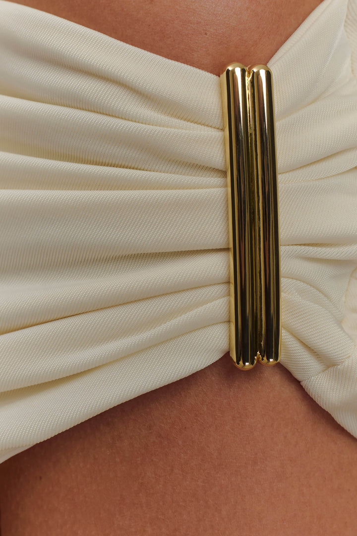 Dames top met metalen detail - Kinsley