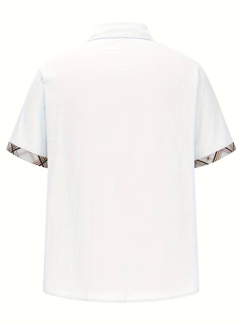 Michael - Stijlvol traditioneel overhemd met geruite grafische print