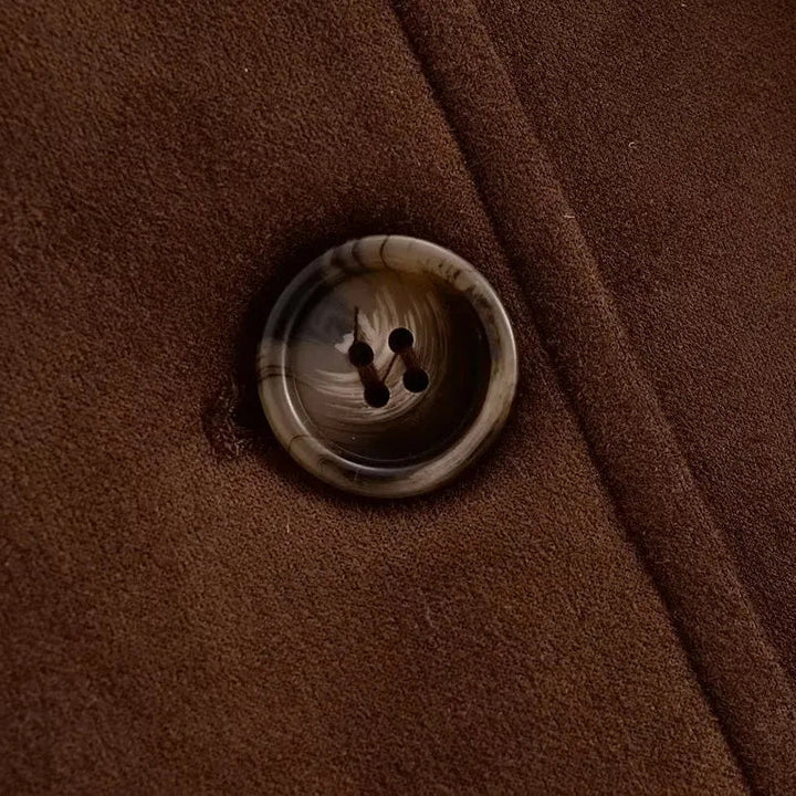 Damesjack van suède met ceintuur - Avelise