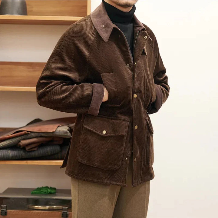 Luxe corduroy herenjack in herfststijl - Robinson