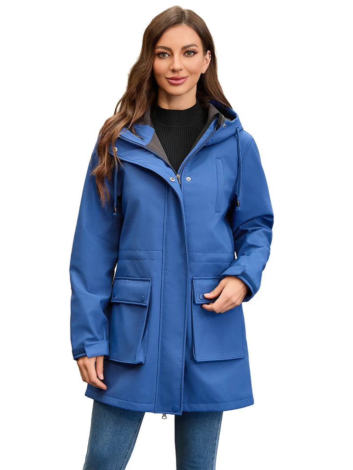 Waterdicht softshell damesjack met capuchon - Elina