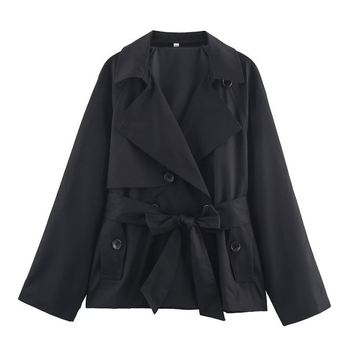 Losvallende korte trenchcoat voor dames - Elayne