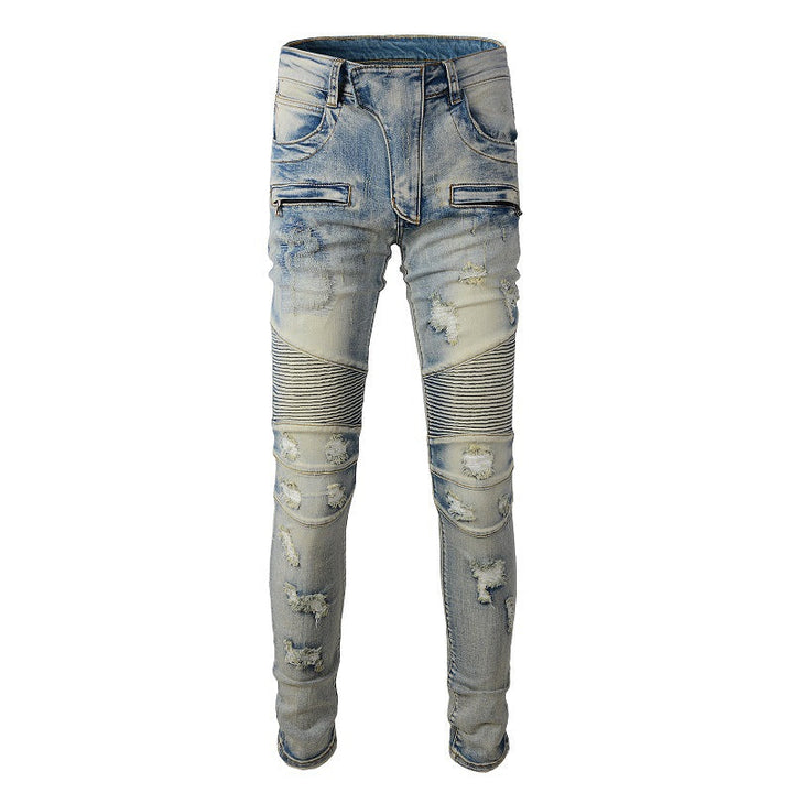 Heren skinny bikerjeans - Yrvar