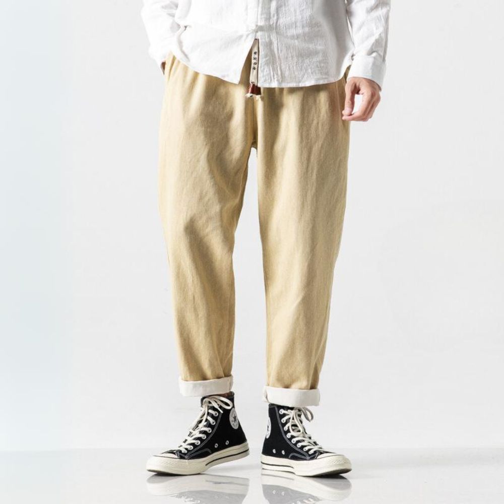 Losse denim herenbroek - Enzo