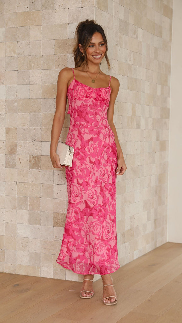 Midi-jurk met bloemenprint voor dames - Kenny