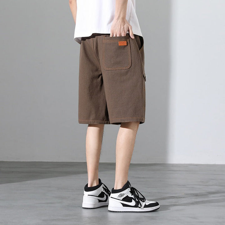 Herenshort urban stijl contrasterende stiksels - Mateo