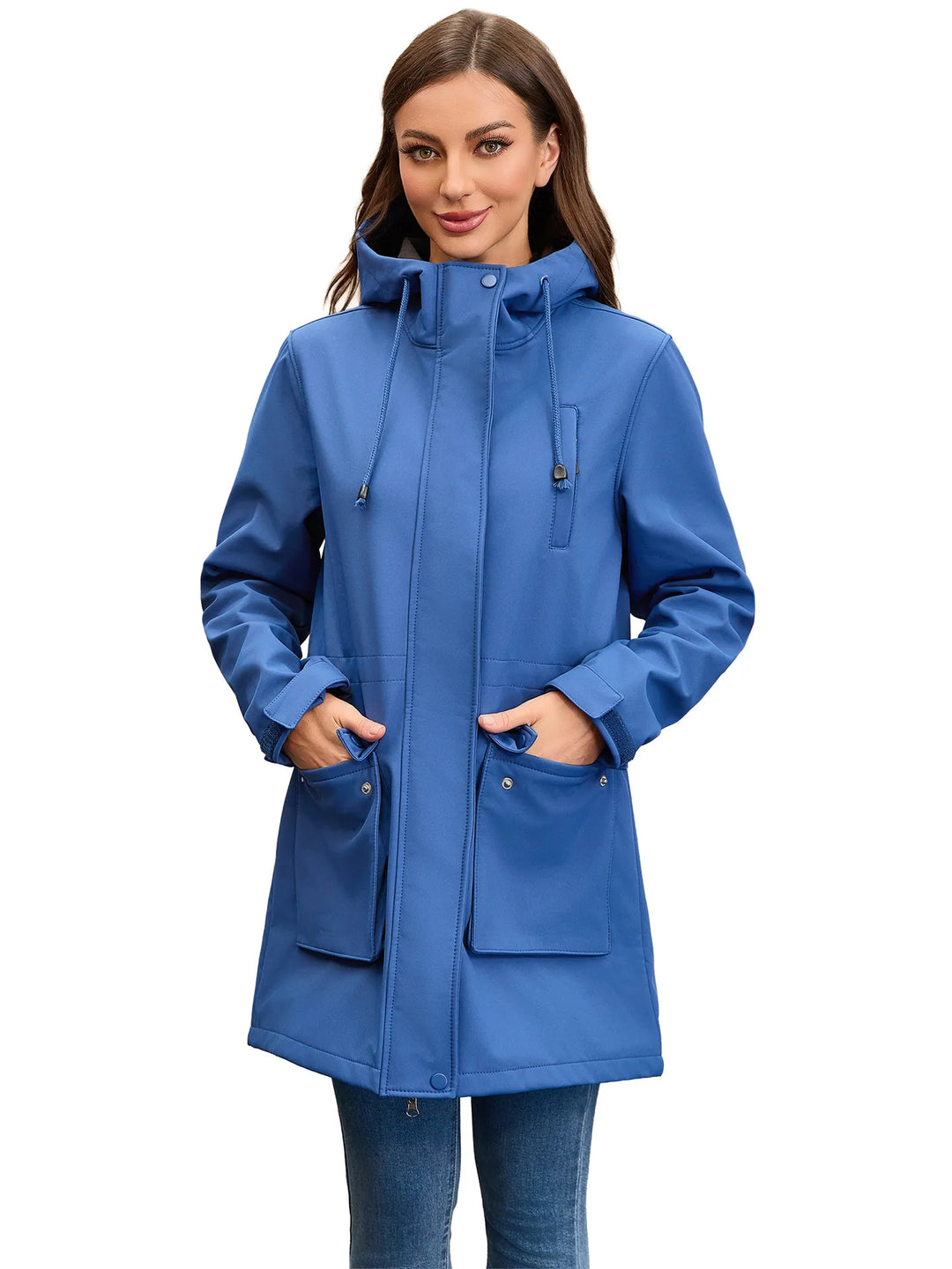 Waterdicht softshell damesjack met capuchon - Elina