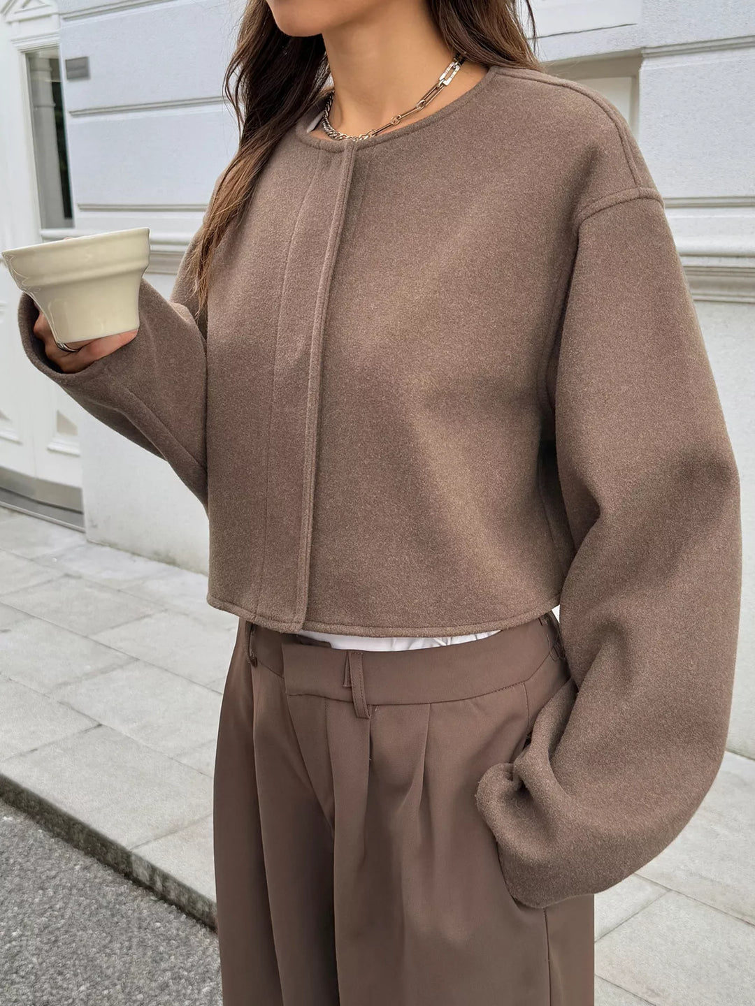 Kort wollen damesjack - Sabrina