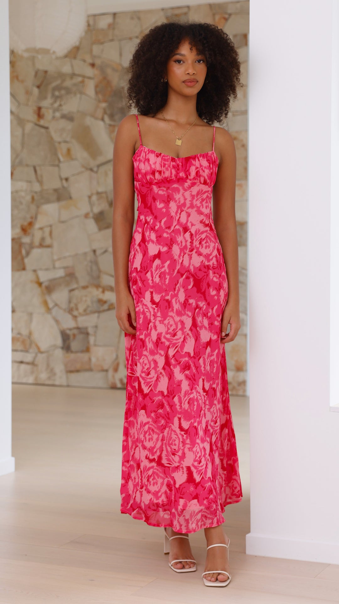 Midi-jurk met bloemenprint voor dames - Kenny