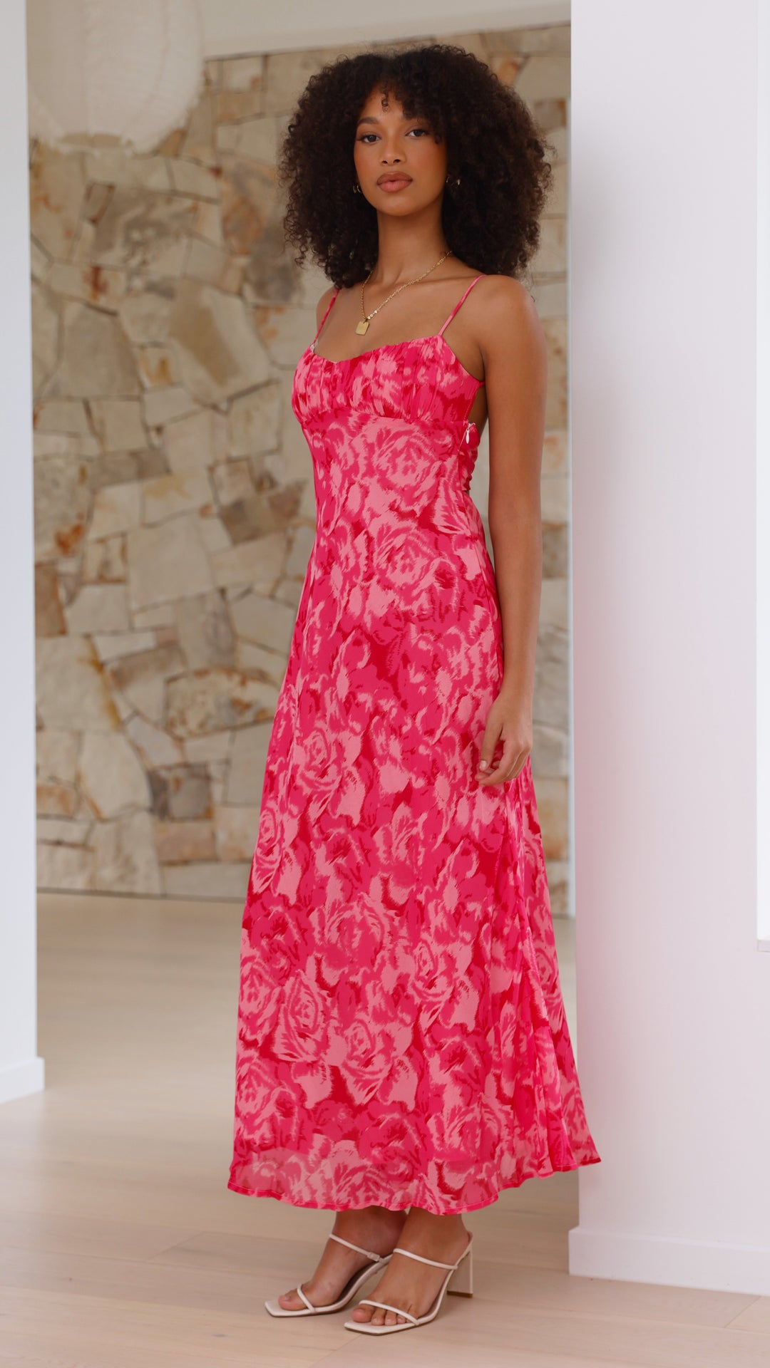 Midi-jurk met bloemenprint voor dames - Kenny