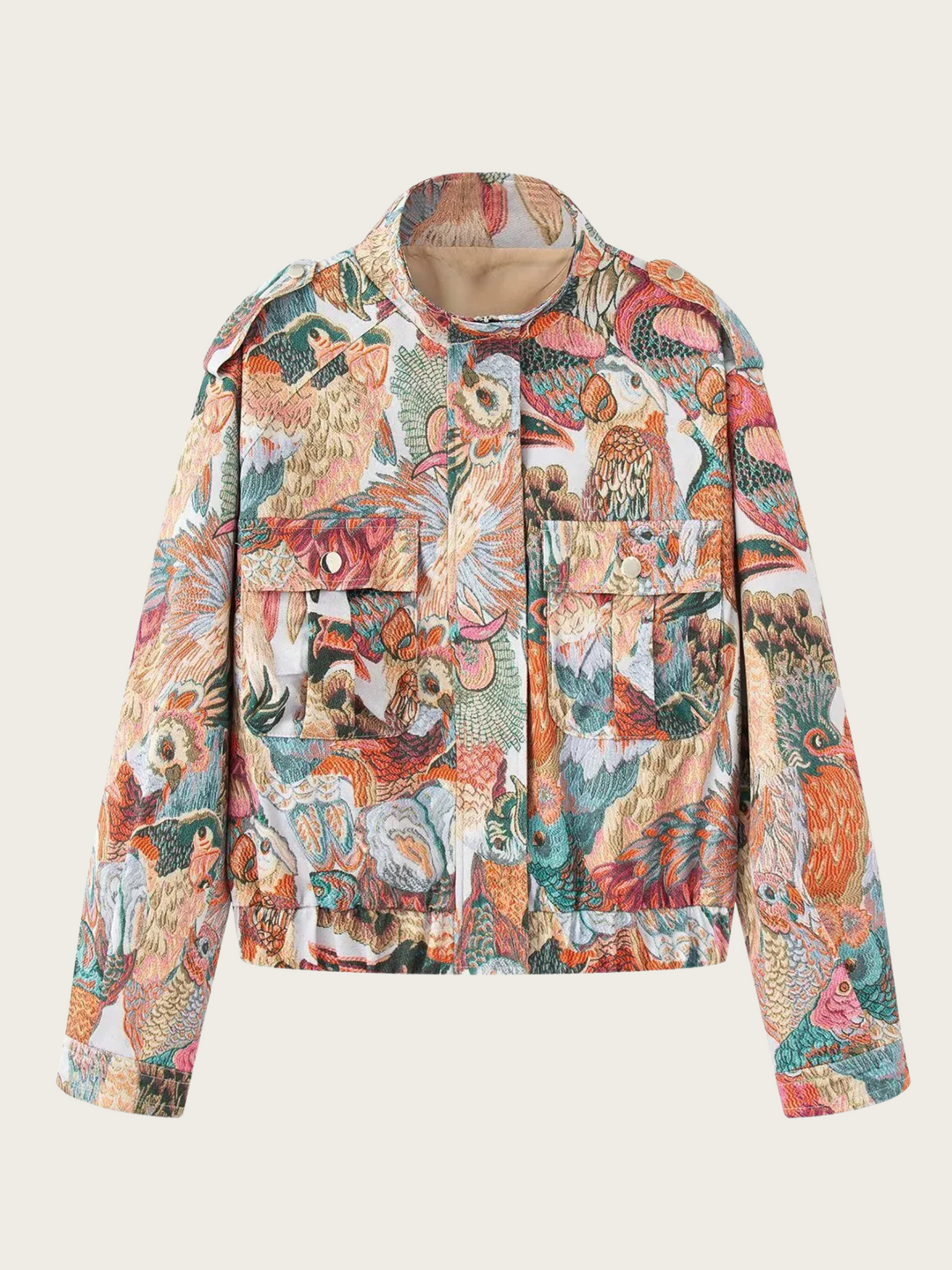 Damesjack met opdruk en zakken voor - Zenaida