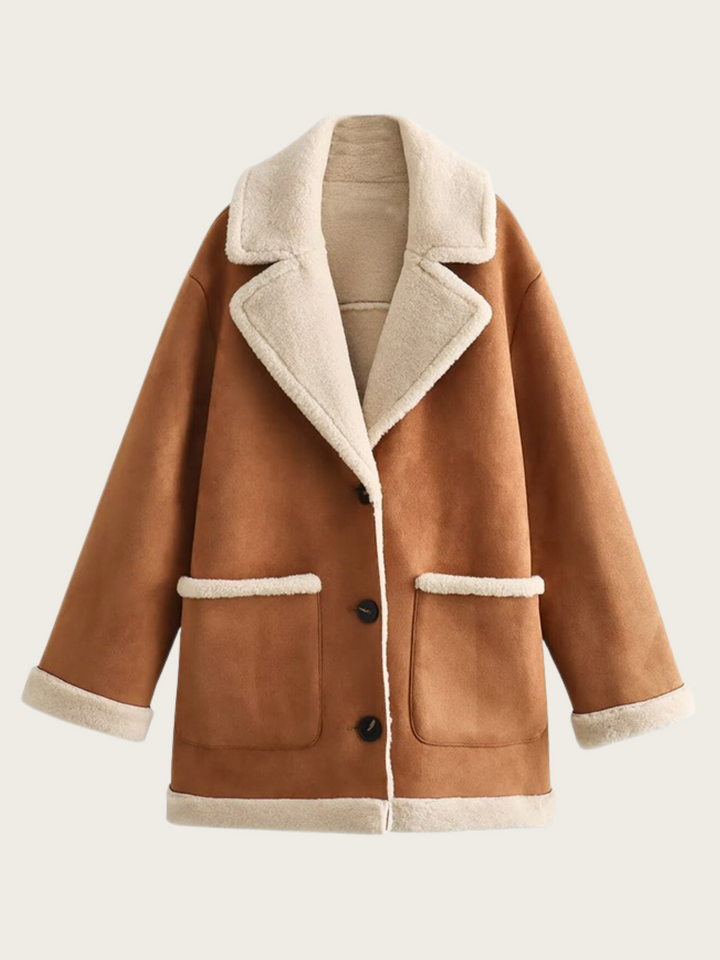 Damesjas met revers en warme voering - Adelheid