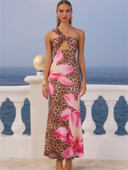 Bruin/Bloemenprint
