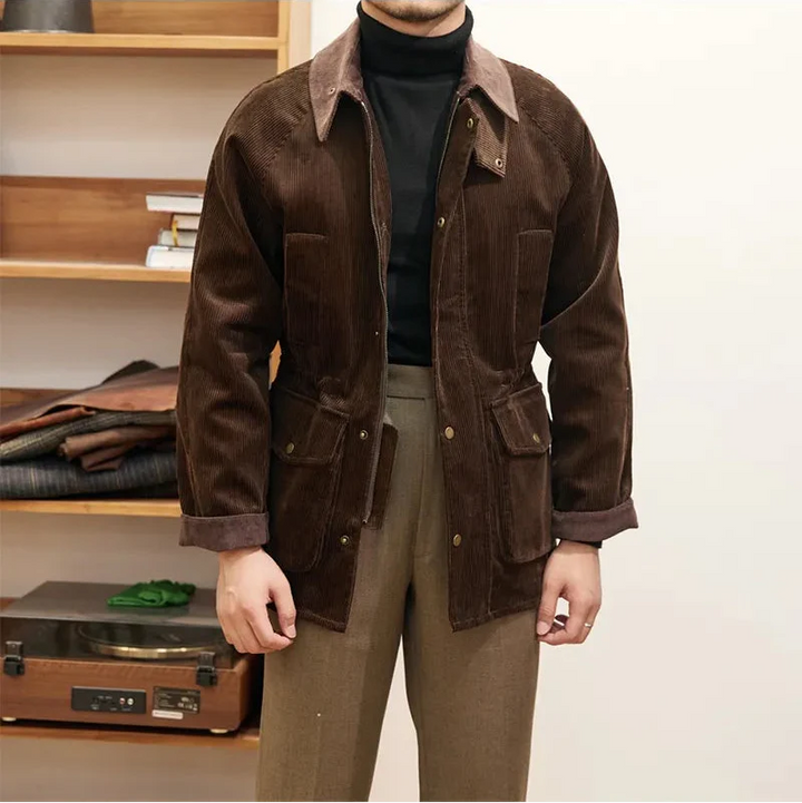 Luxe corduroy herenjack in herfststijl - Robinson