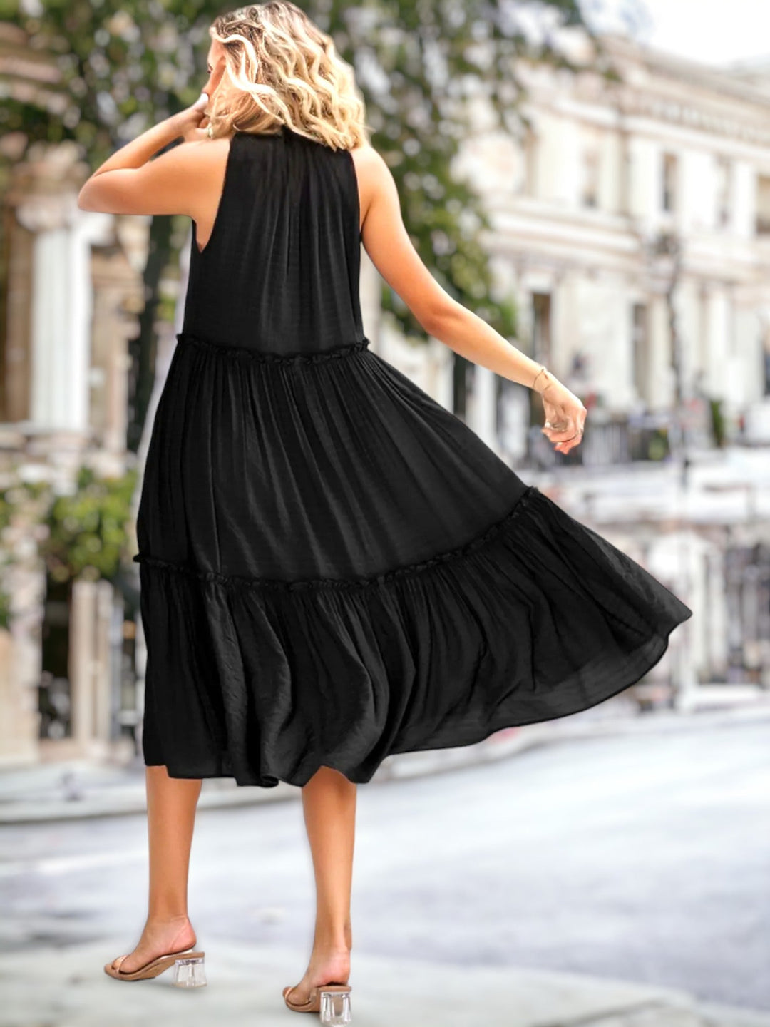 Shirley - Damesjurk met strik en V-hals