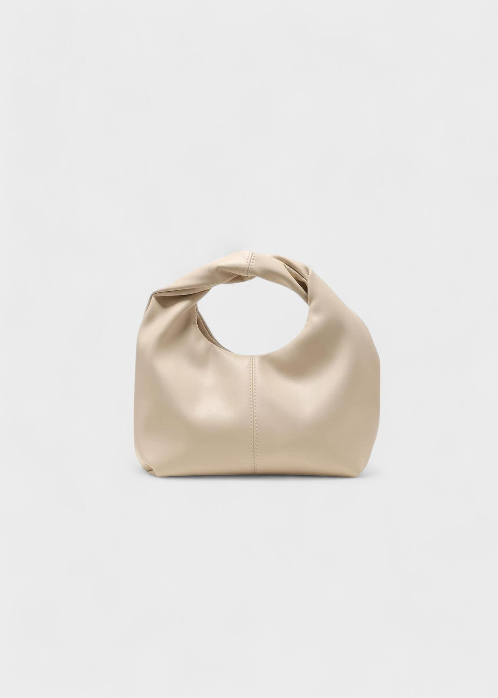 Dames hobo tas rond handvat synthetisch leer modern ontwerp - Mauve