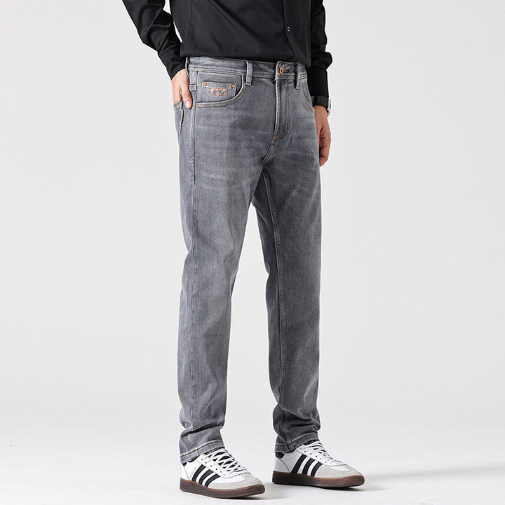 Rechte jeans met grijze afwerking - Torleif