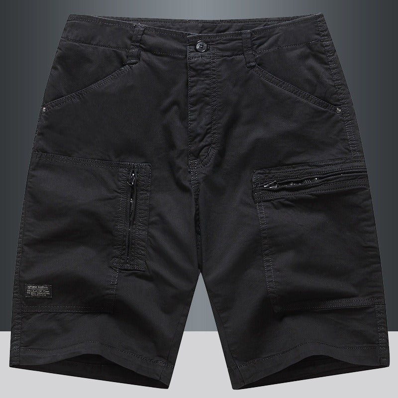 Rechte cargo short met rits voor heren - Elias
