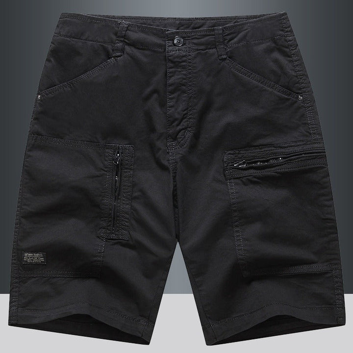 Rechte cargo short met rits voor heren - Elias