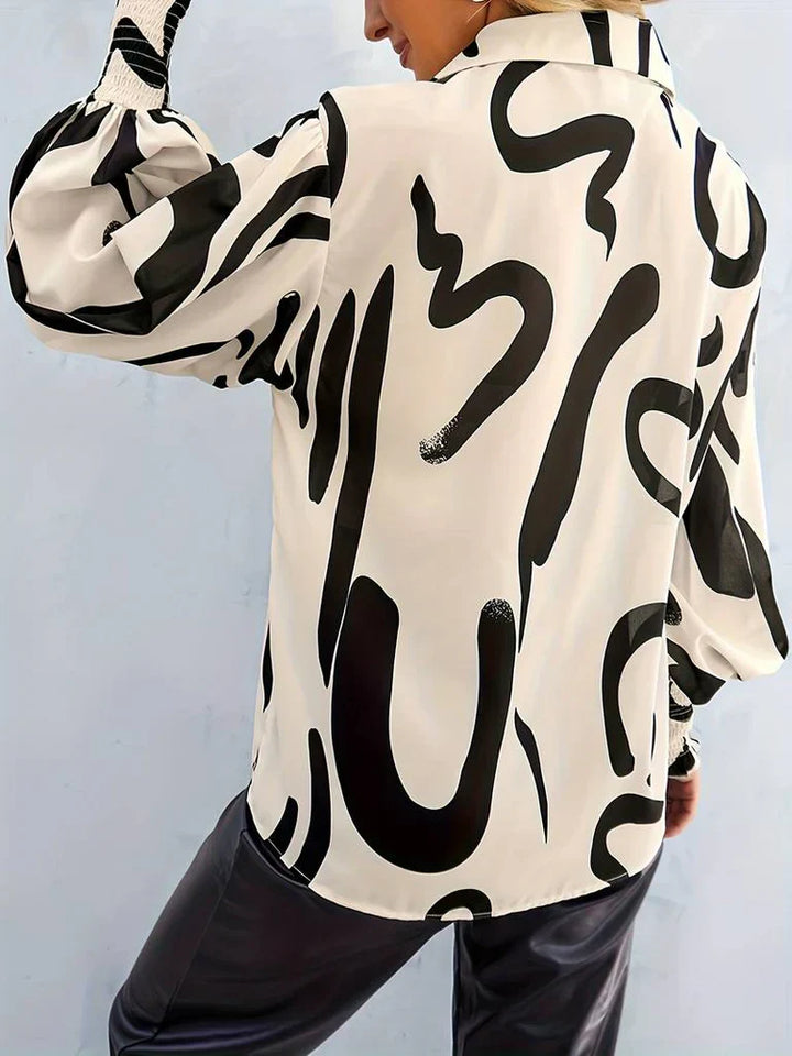 Sophie - Elegante damesblouse met geplooide details stijlvol en tijdloos