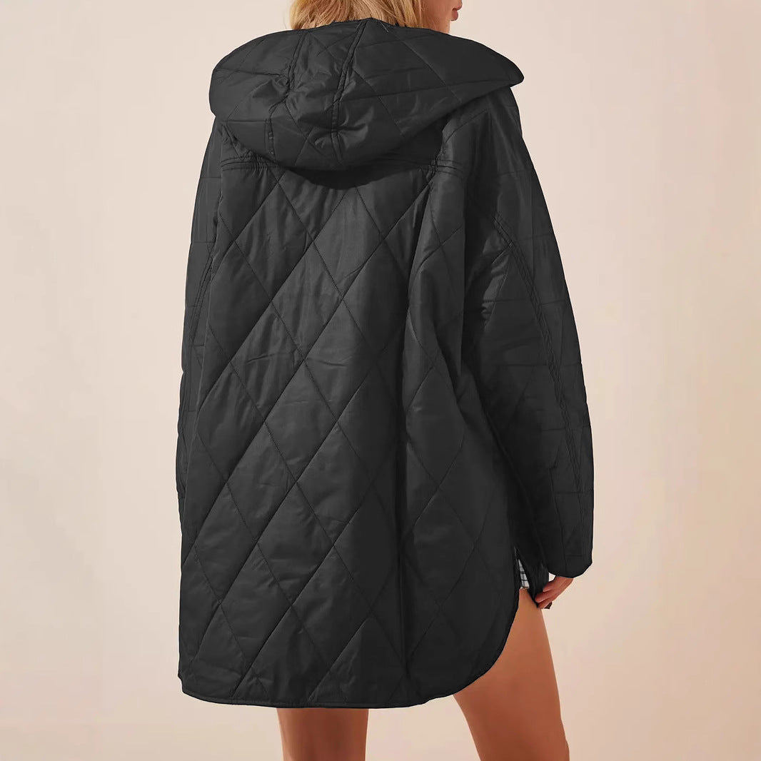 Gewatteerd damesjack met capuchon - Yvianne