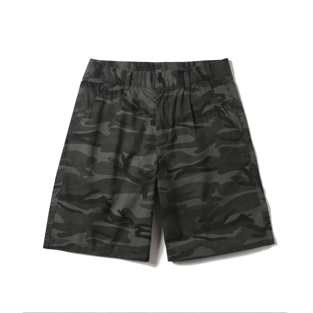 Rechte casual herenshort met camouflageprint - Valerio