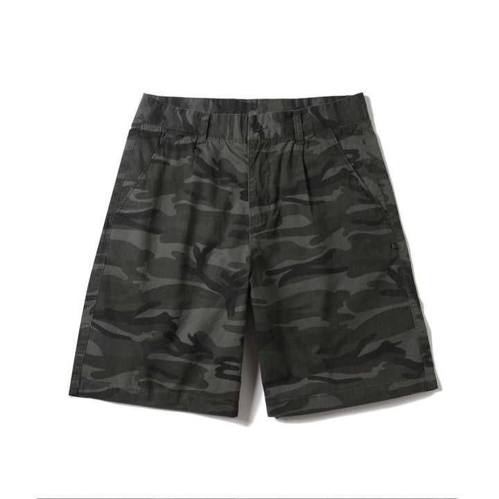 Rechte casual herenshort met camouflageprint - Valerio