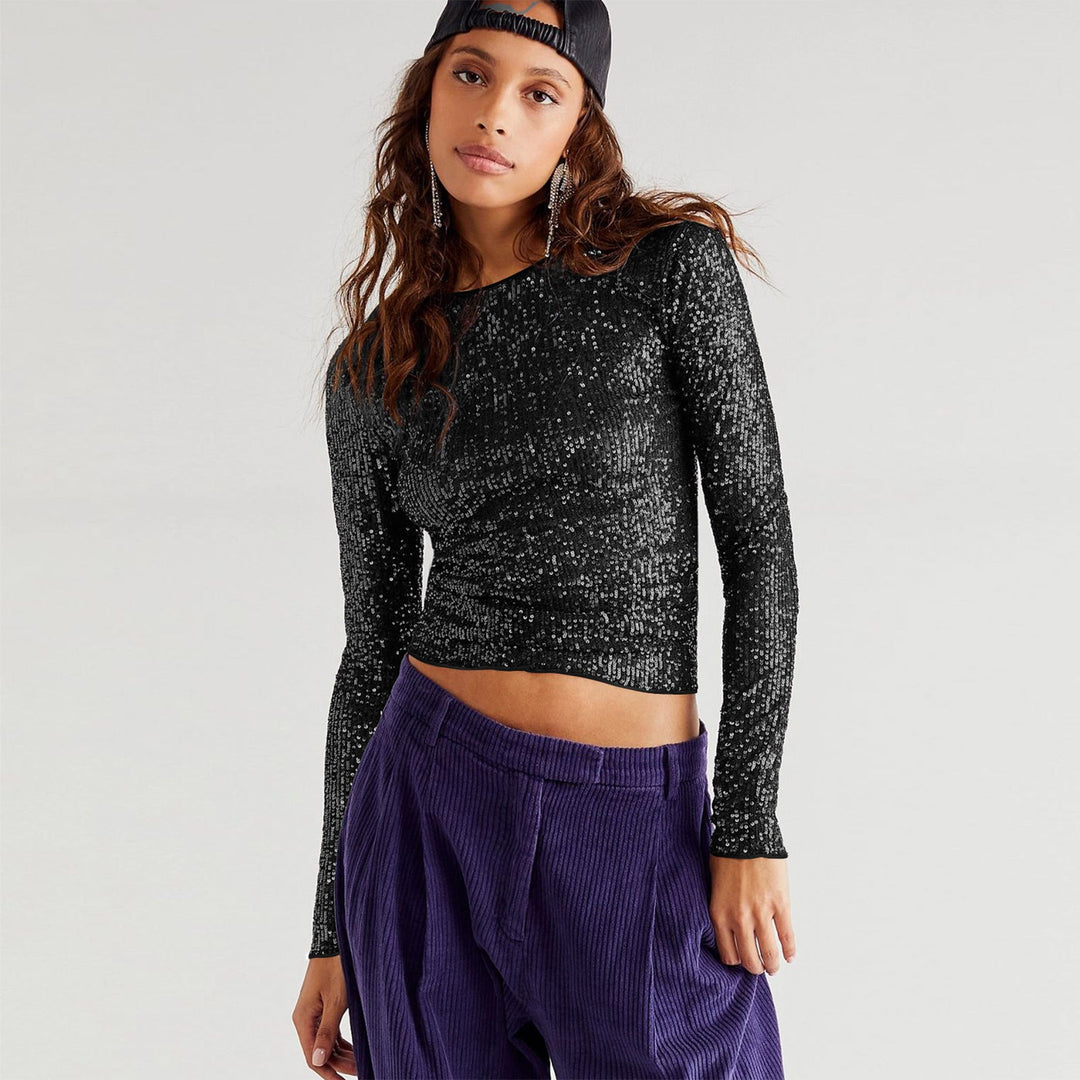 Pailletten top voor dames - Ilaena