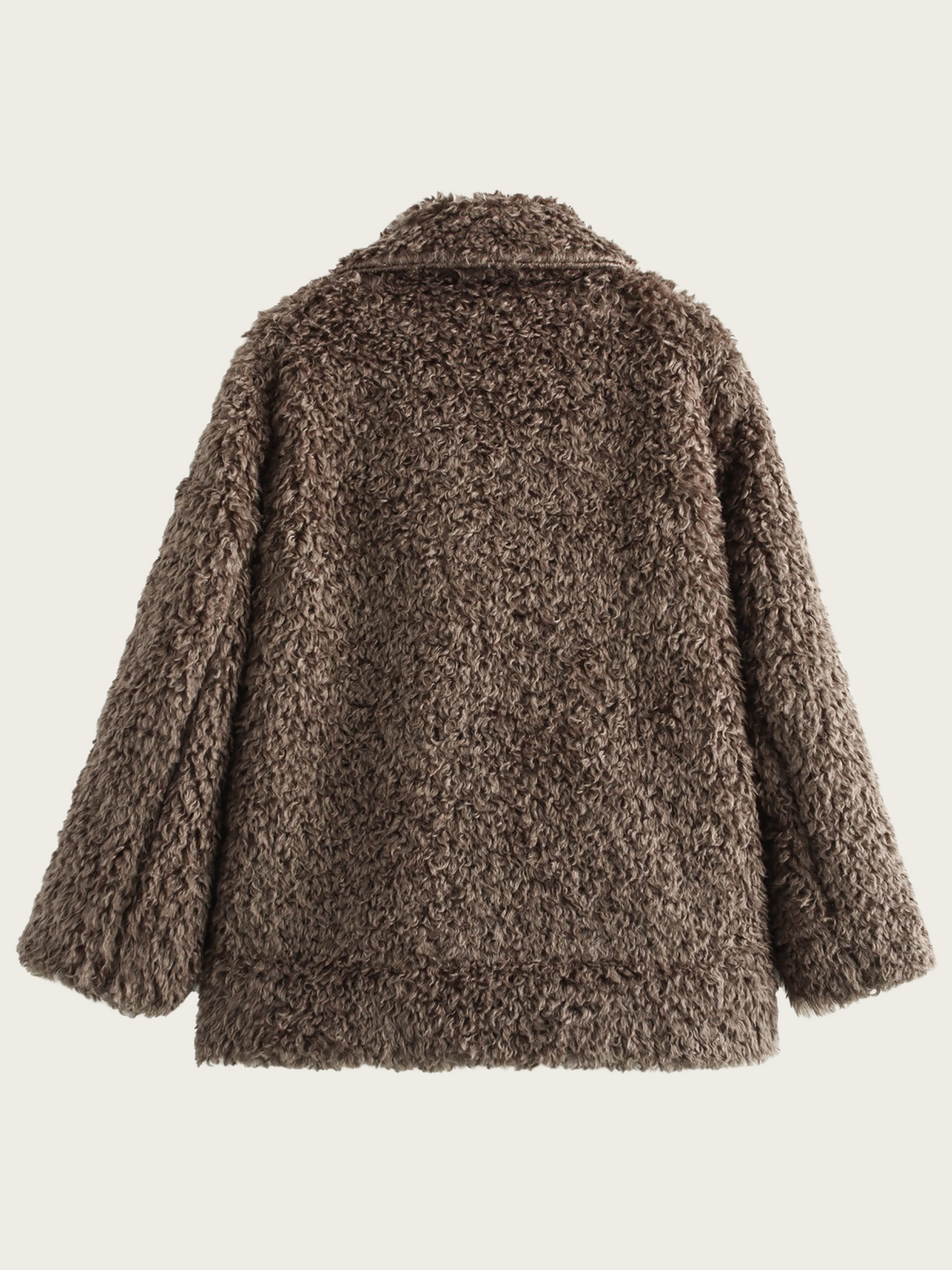 Damesjack van pluche met klassieke revers - Rosaura