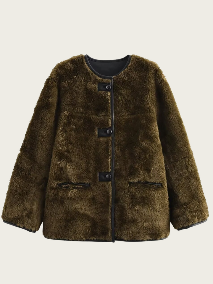 Dames teddyjas met knoopsluiting - Agnes