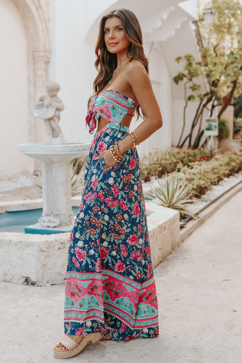 Strandjumpsuit met bloemenprint voor dames - Ottilie