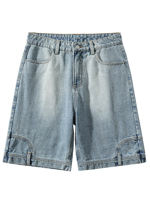 Losvallende denim bermuda voor heren - Hudson