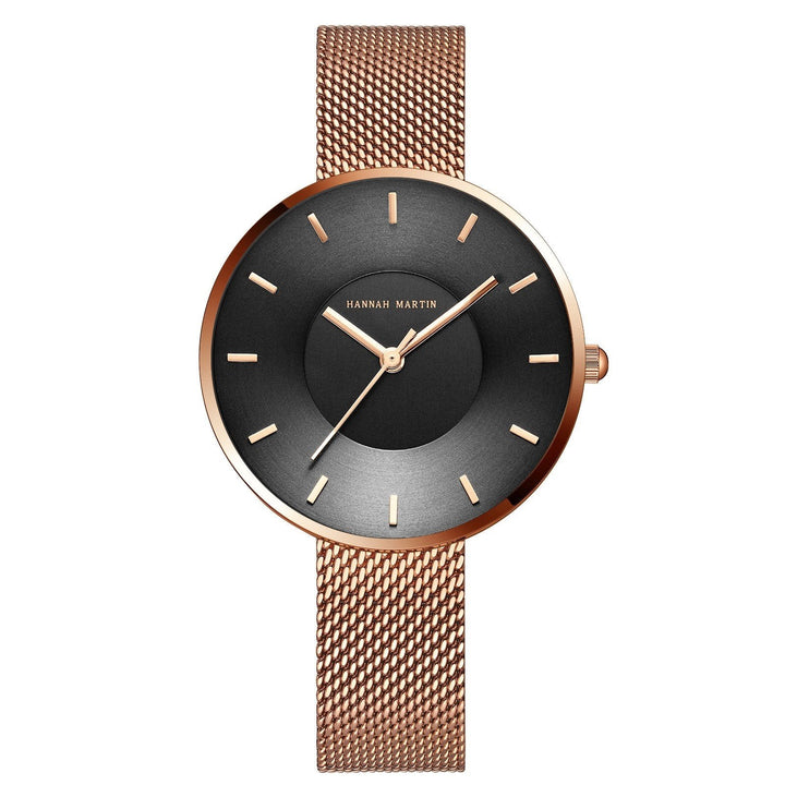Minimalistisch dameshorloge van mesh met elegant ontwerp