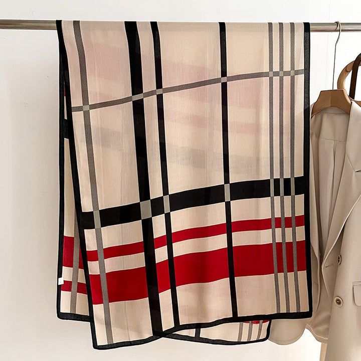 Lichtgewicht gebreide damessjaal - Raelin