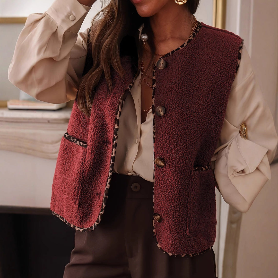 Damesgilet met fleece-effect - Iselya