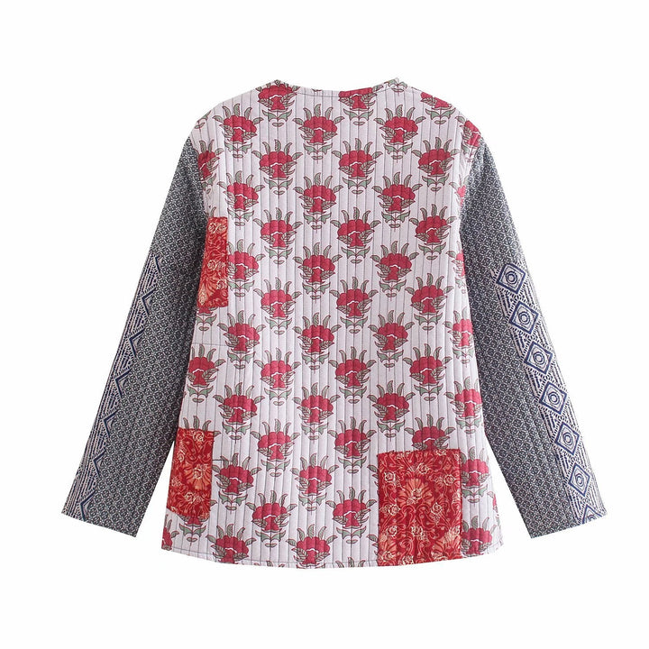 Lentejack met patchworkprint voor dames - Gerlinde