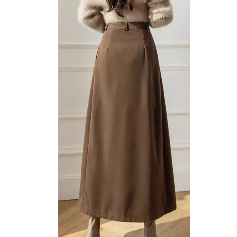 Plooirok met hoge taille voor dames - Casual