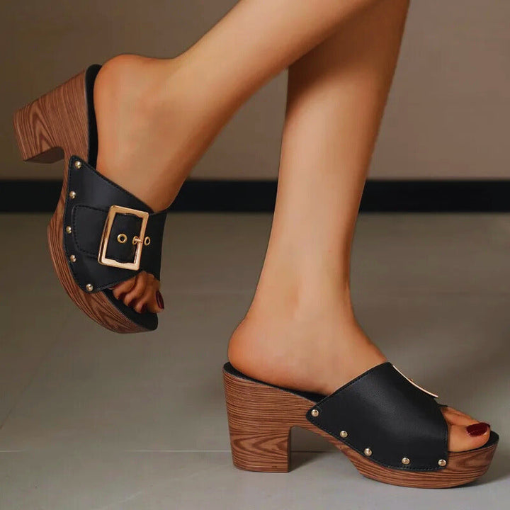 Sandaal met plateauhak - Orfa