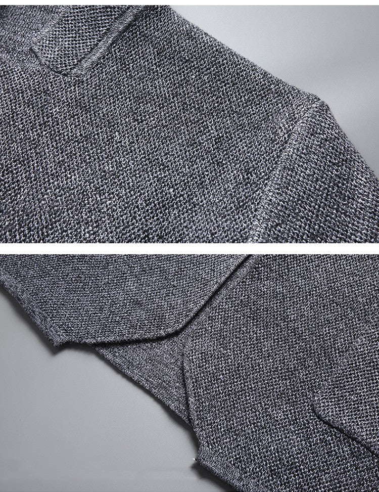 Gebreid herenjack met maokraag - Karl