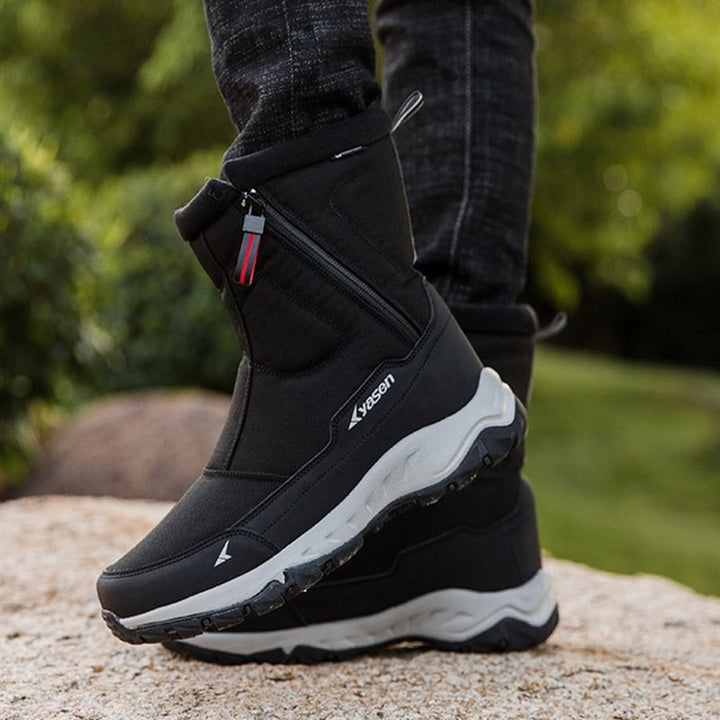 Waterdichte herenlaarzen met zijrits en antislipzool - Rayan