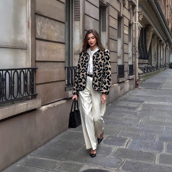 Jas met luipaardprint voor dames - Narelle